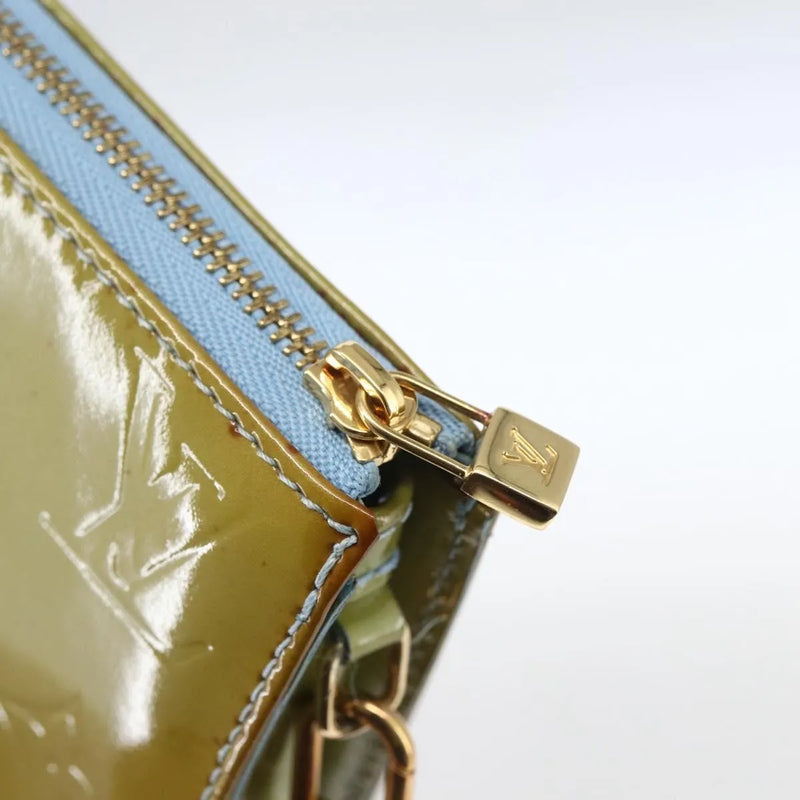 Louis Vuitton Lexington Pochette Monogram Vernis Blue Patent_leather Bag
