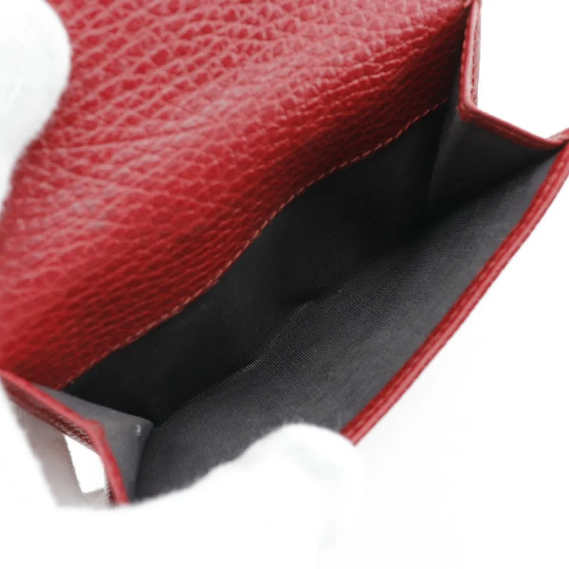 Gucci Gg Marmont Bifold Leather Red Accessory
