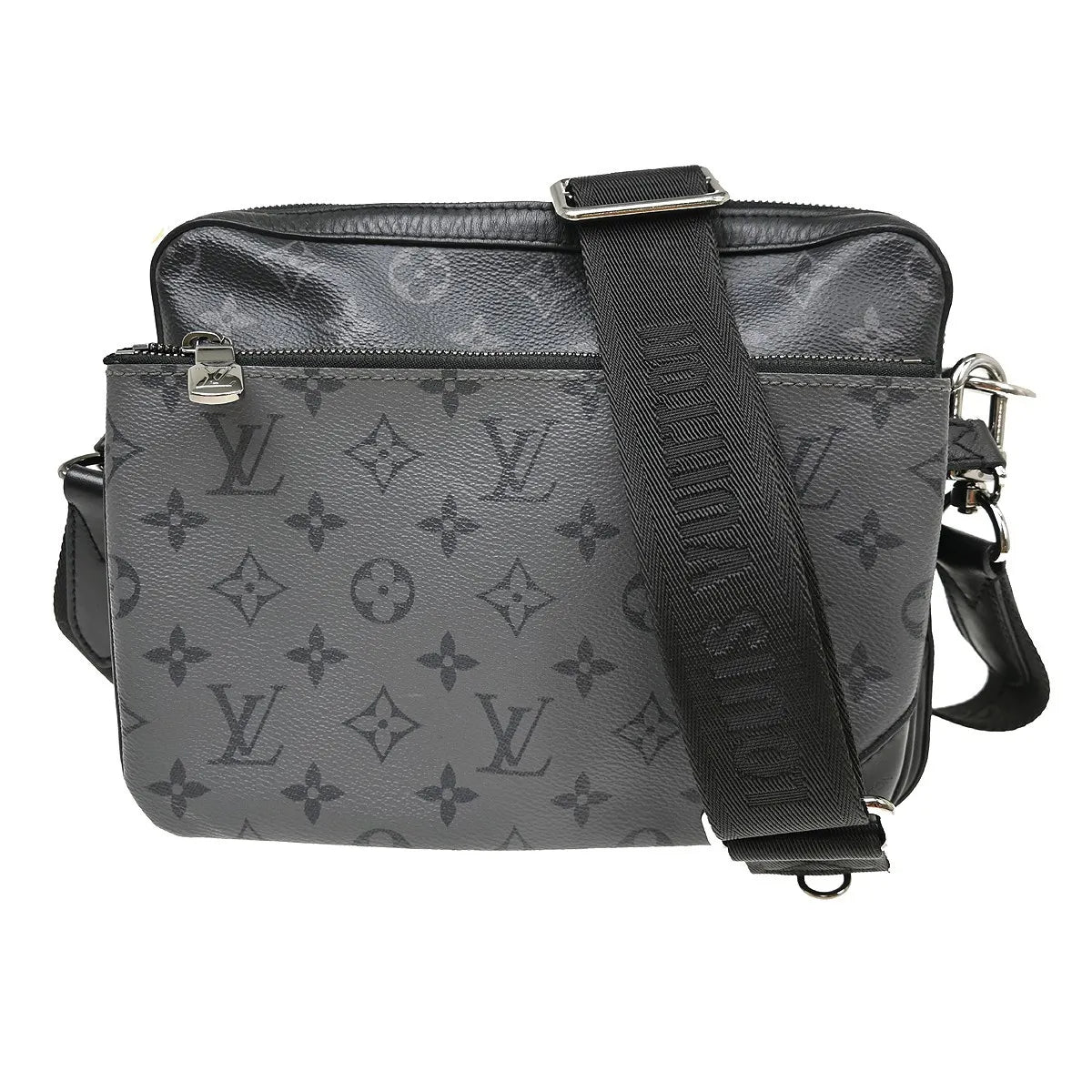 Louis Vuitton Trio Messenger Reverse Monogram Eclipse Canvas Black Bag
