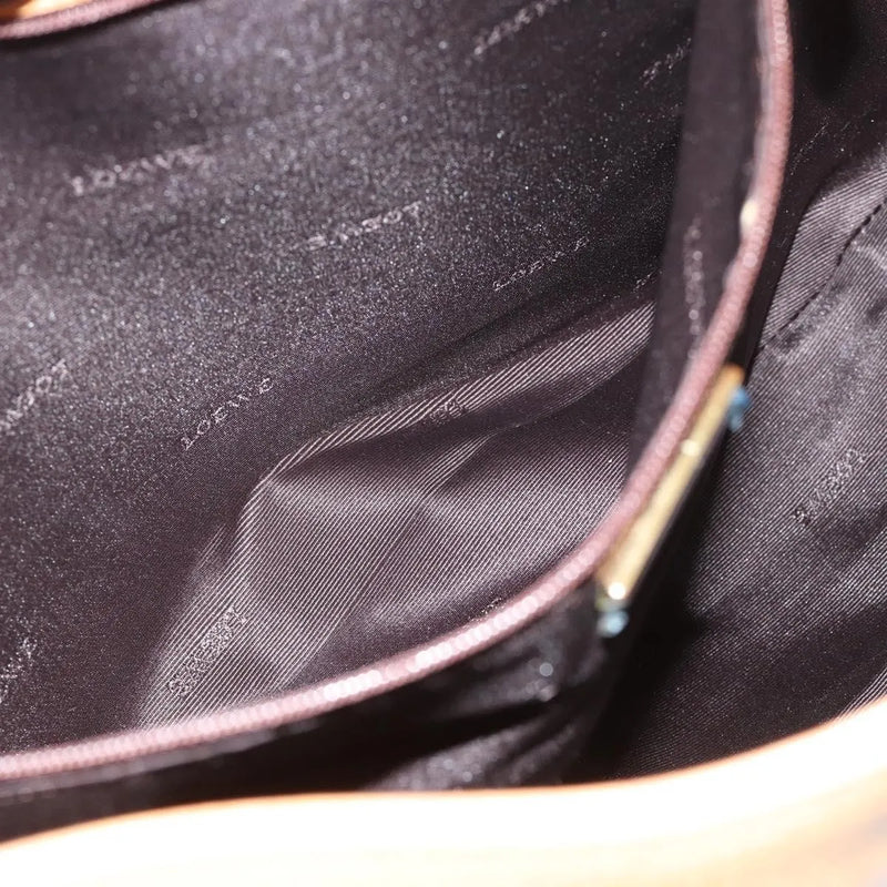Loewe Vintage Canvas Beige Leather Bag