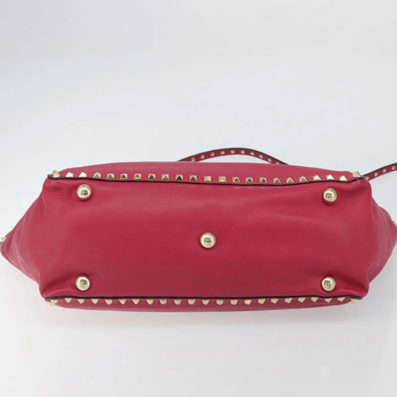 Valentino Garavani Rockstud Tote Soft Leather Pink Bag