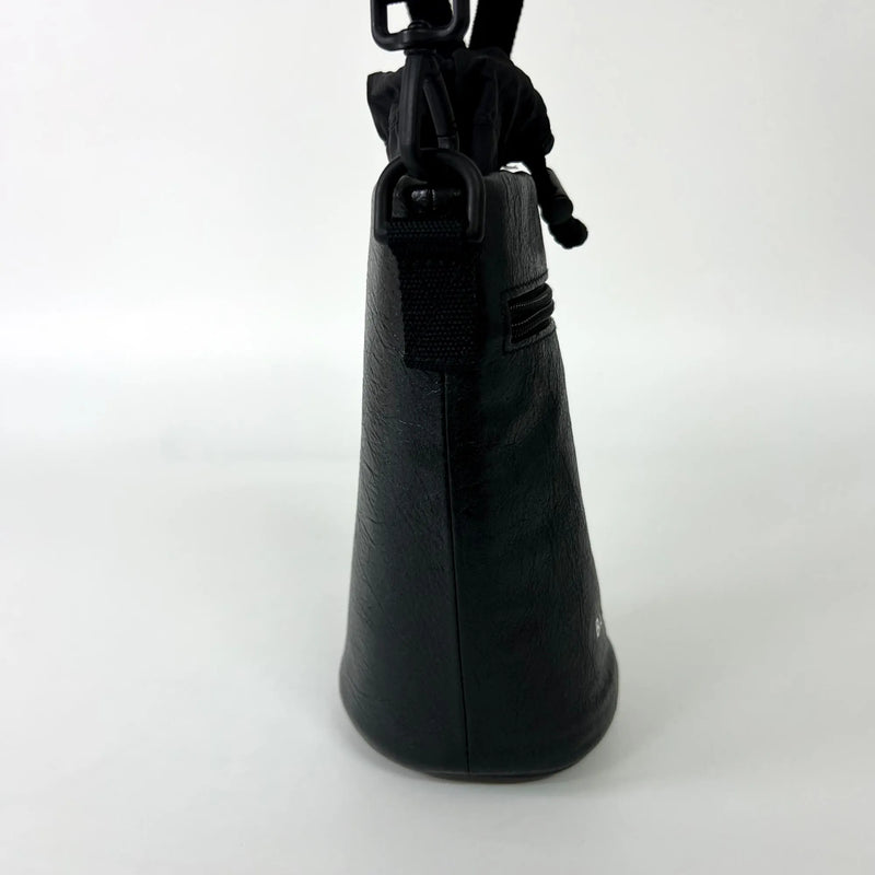 Balenciaga Weekend Bottle Holder Leather Black Bag