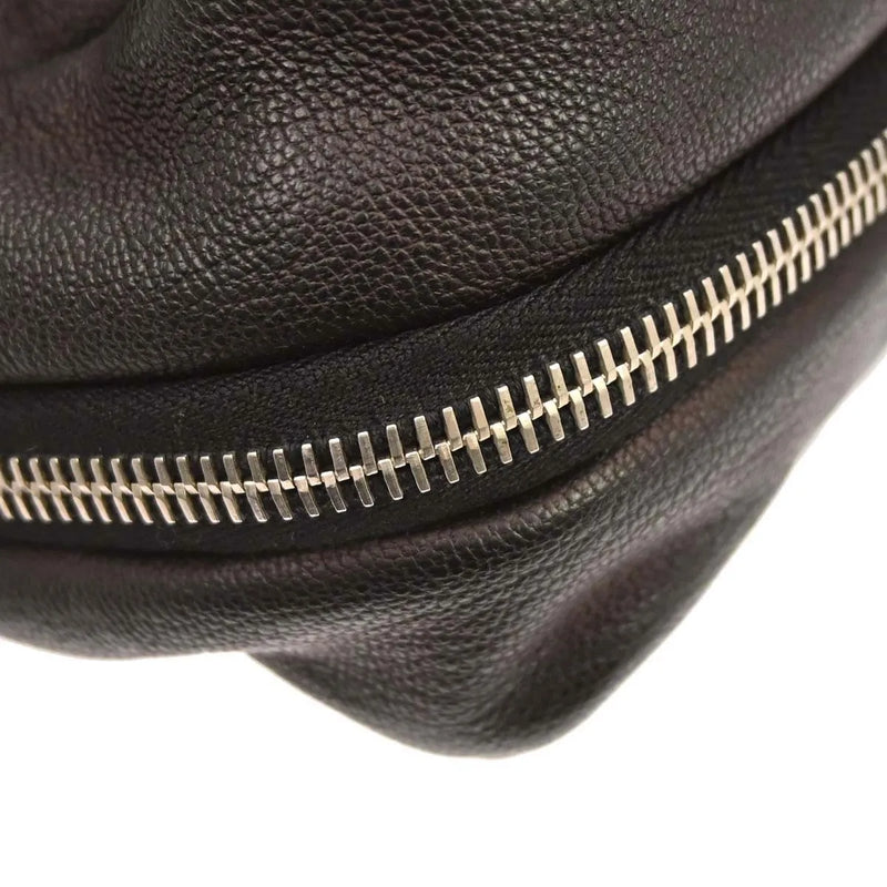 Chanel Coco Casual Flap Quilted Caviar Brown Leather Bag