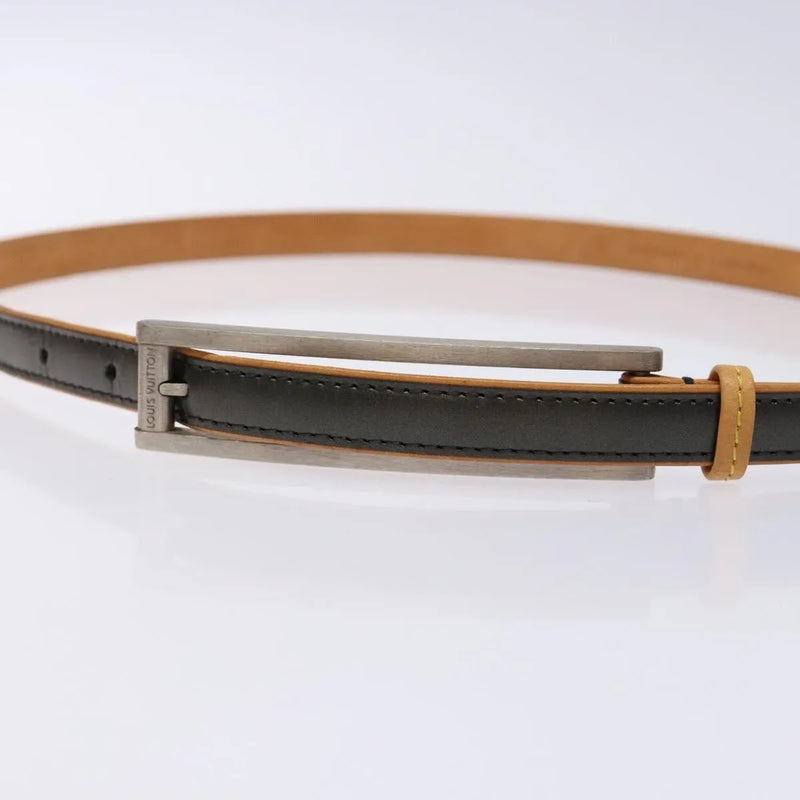 Louis Vuitton Belt Patent Black Leather Accessory