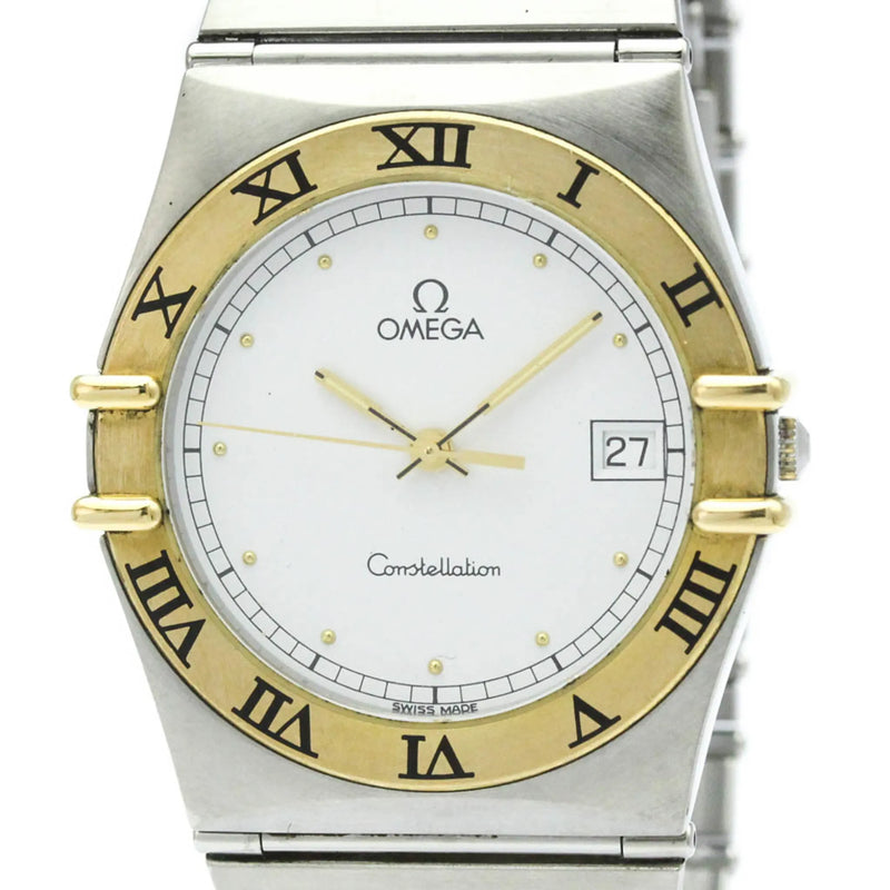 Omega Constellation Quartz Stainless Steel And Yellow Gold Watch