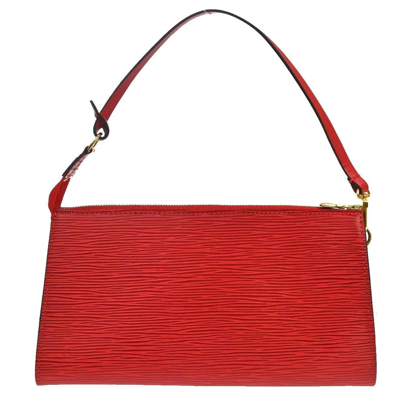 Louis Vuitton Pochette Accessoires Epi Red Leather Bag