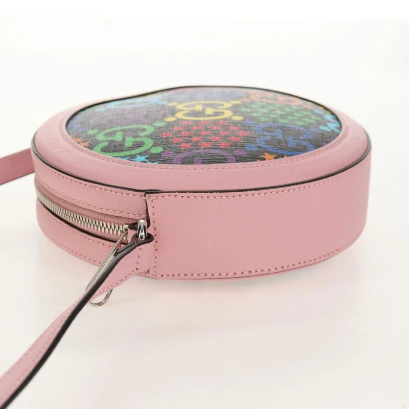 Gucci Round Psychedelic Print Gg Coated Canvas Multicolour Bag