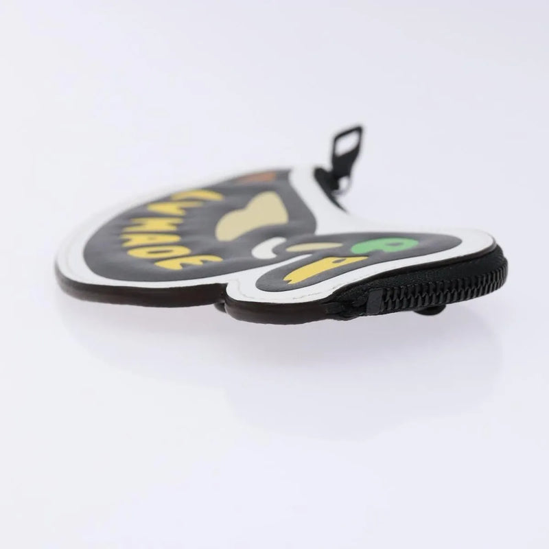 Louis Vuitton Nigo Duck Coin Holder Printed Leather And Limited Edition Giant Damier Black Canvas Accessory