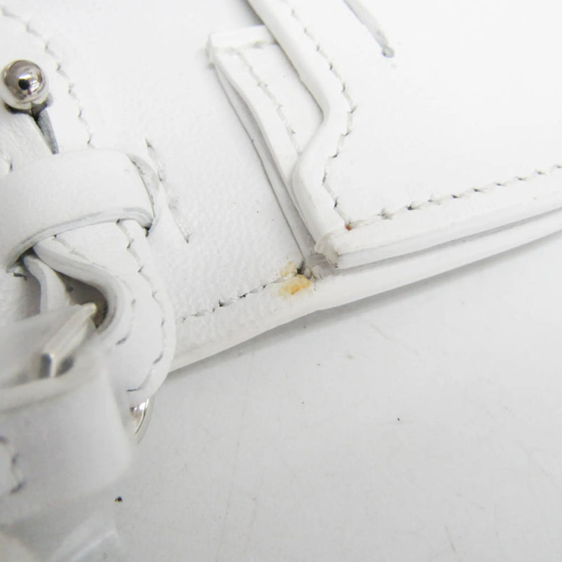 Burberry Olympia Flap Leather White Bag
