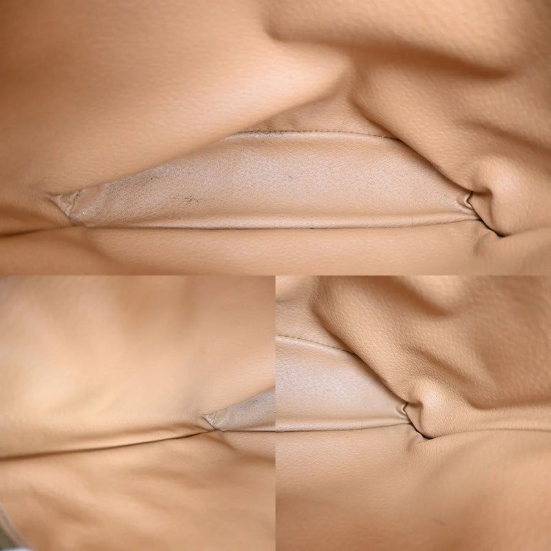 Celine Vintage Macadam Canvas And Leather Brown Bag
