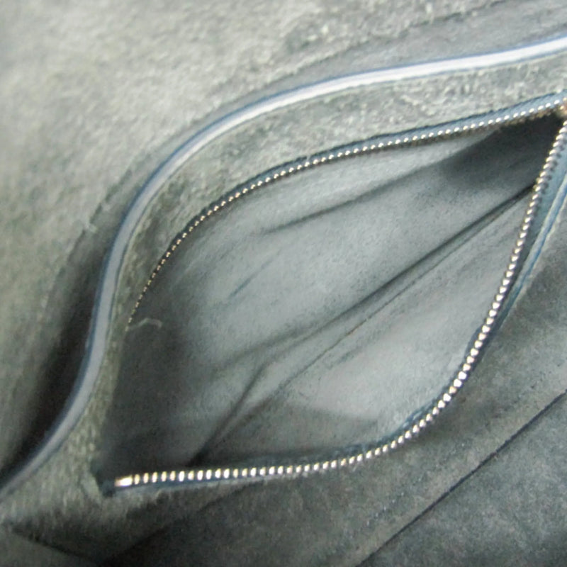 Celine Sangle Seau Calfskin Blue Leather Bag