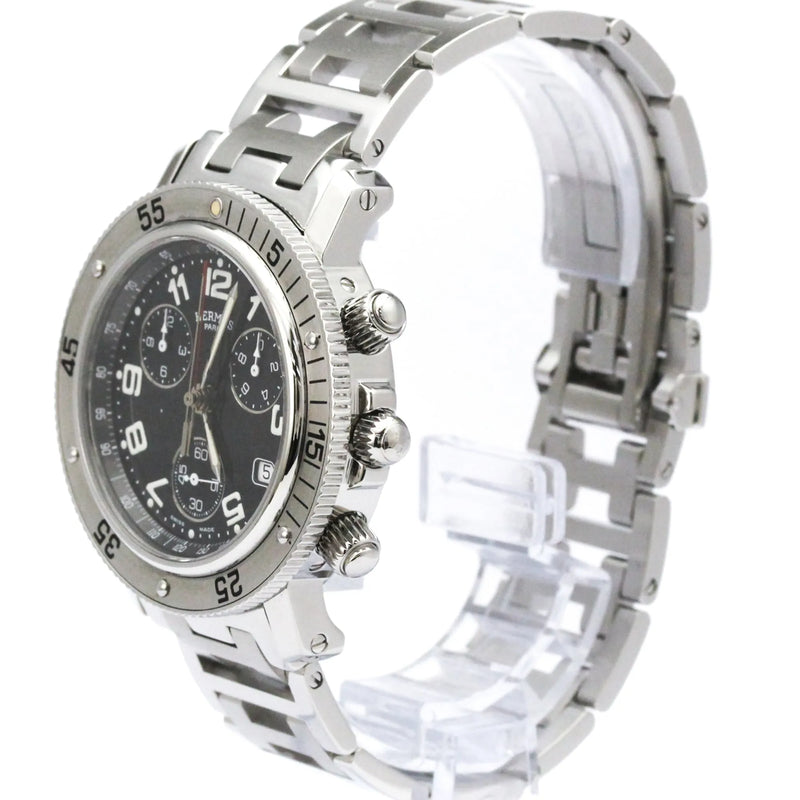 Hermes Clipper Diver Chronograph Quartz Stainless Steel Watch