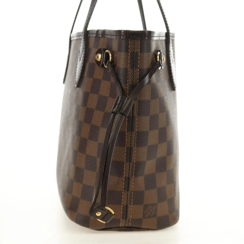 Louis Vuitton Neverfull Tote Damier Brown Canvas Bag