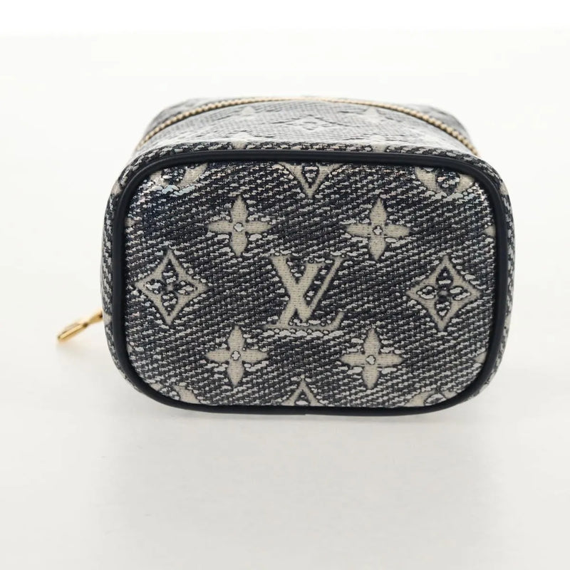 Louis Vuitton Vanity Case Monoglam Jacquard Canvas Navy Bag