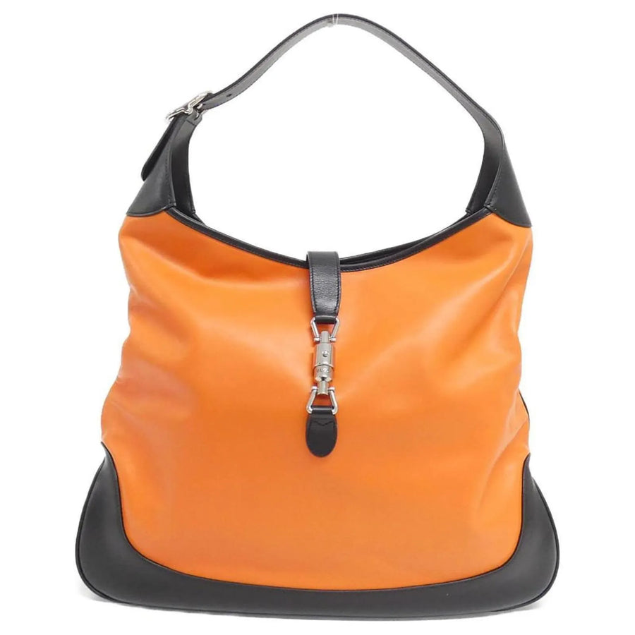 Gucci Jackie Original Shoulder Leather Orange Bag