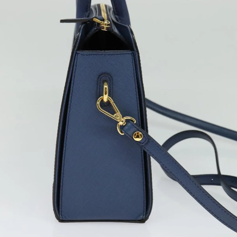 Mcm Vintage Leather Blue Bag