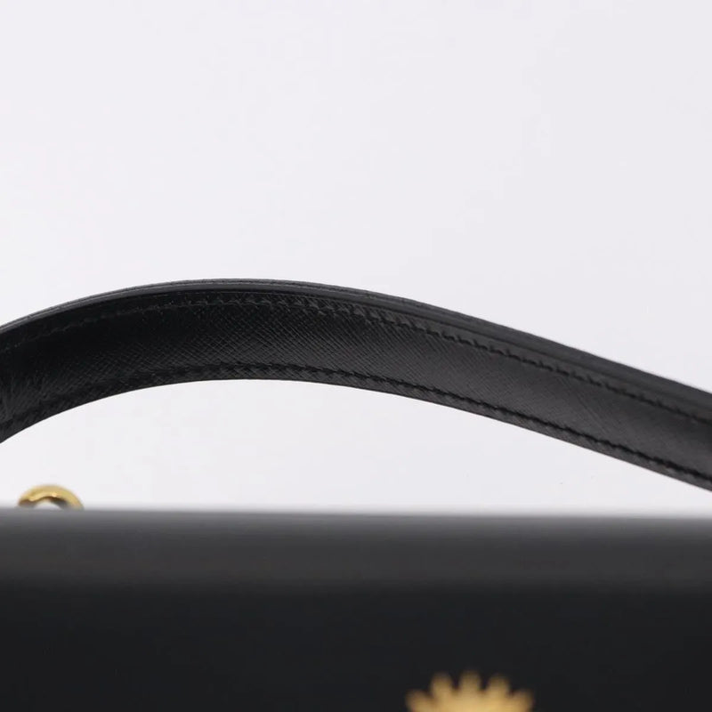 Versace Vintage Leather Black Bag