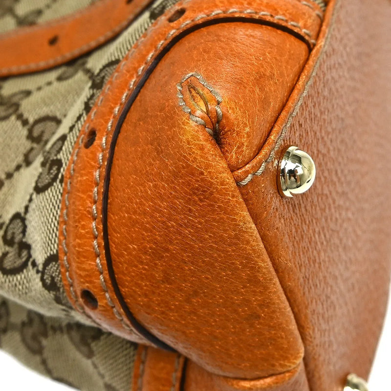 Gucci Gg Shoulder Bag Matelasse Leather Beige Canvas