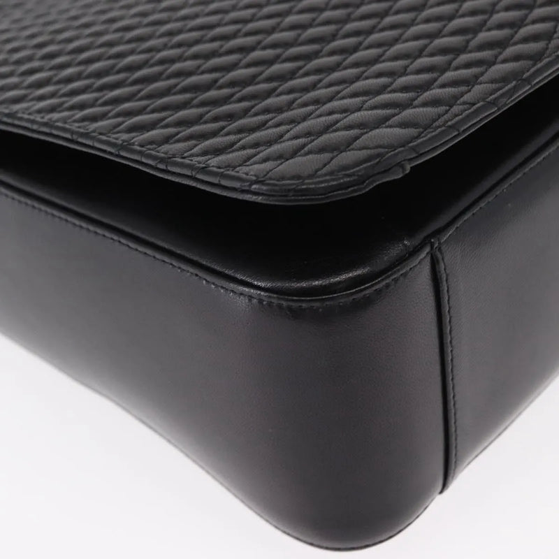 Bally Vintage Quilted Leather Black Bag
