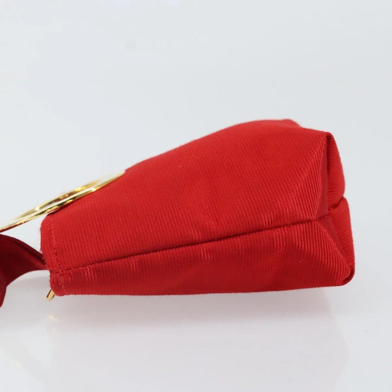Celine Circle Logo Nylon Red Bag