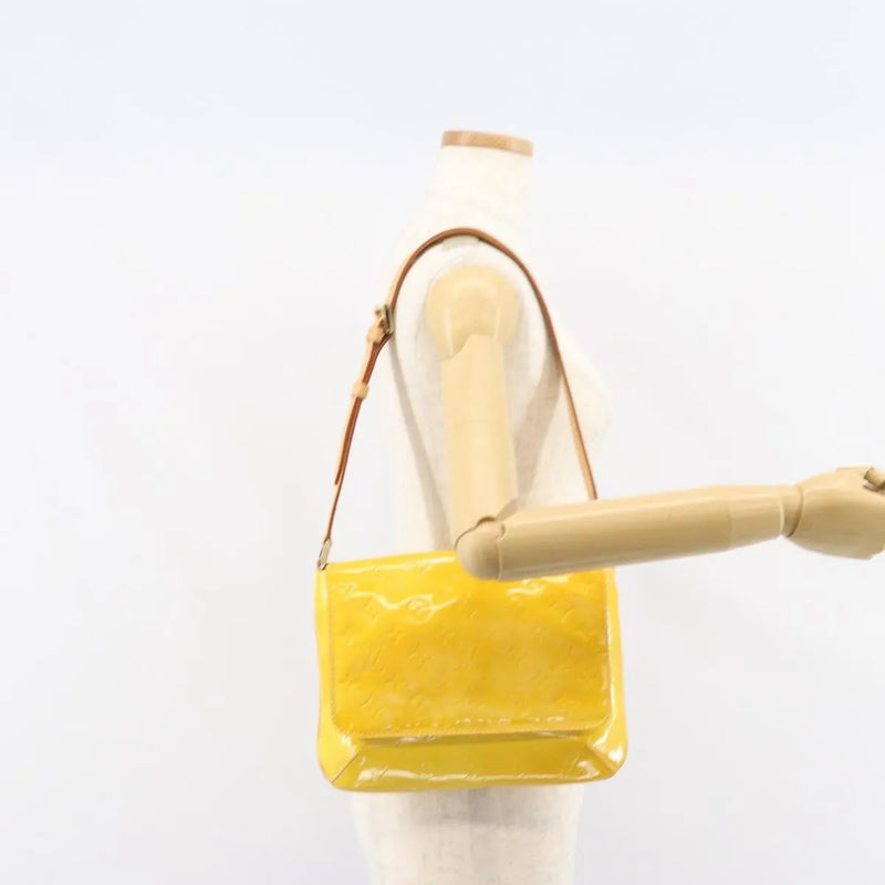 Louis Vuitton Thompson Street Monogram Vernis Yellow Patent_leather Bag