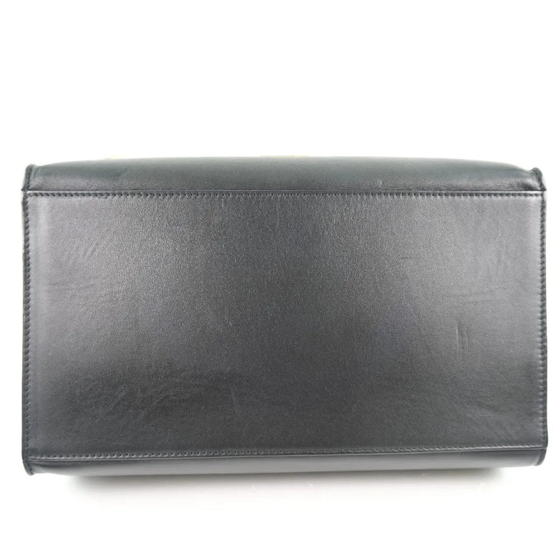 Celine Trapeze Leather With Suede Black Bag