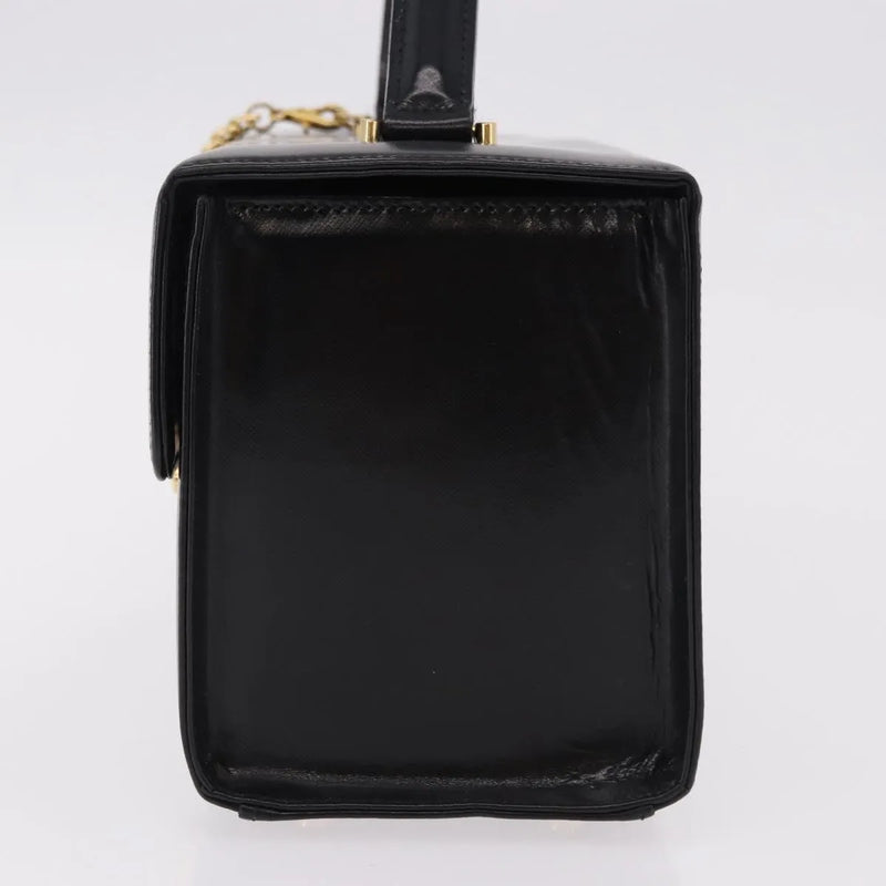 Versace Vintage Leather Black Bag