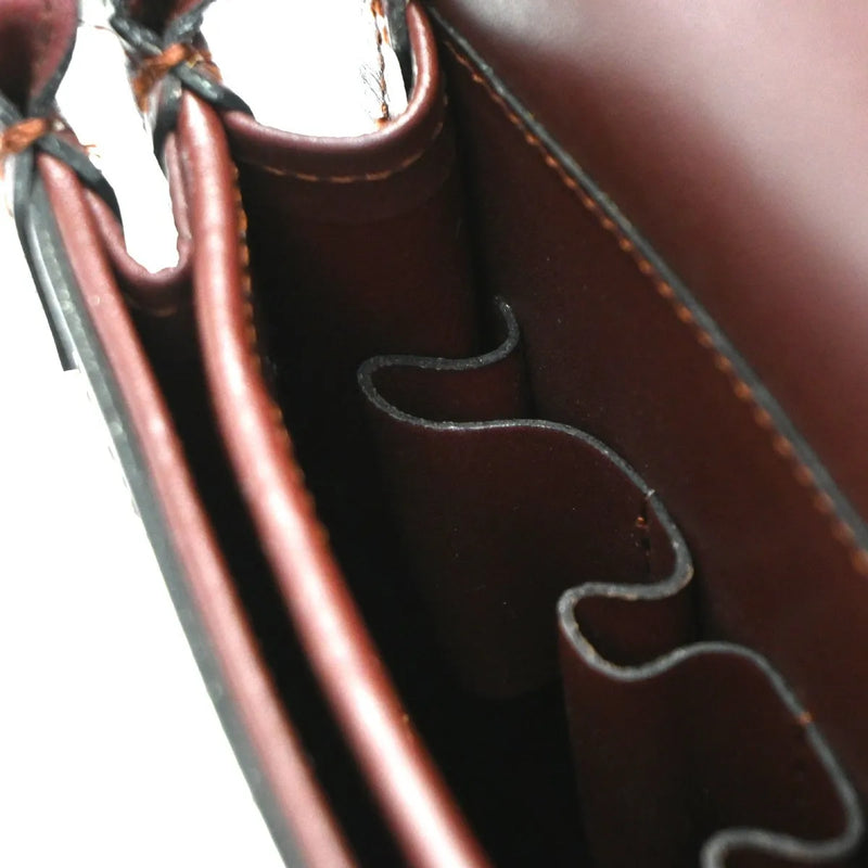 Cartier Must De Leather Burgundy Bag