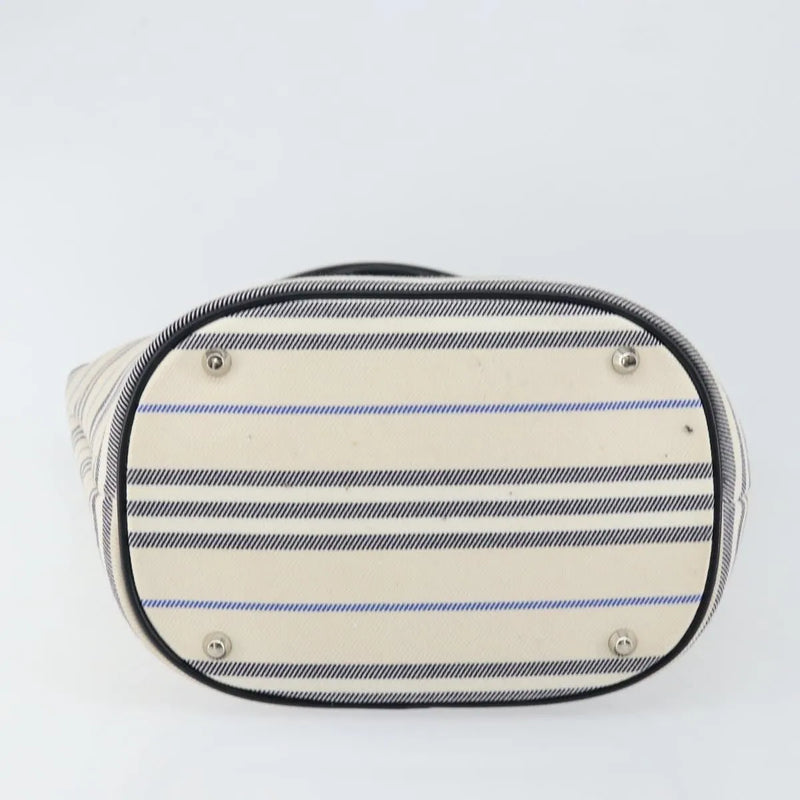 Burberry Blue Label Canvas White Bag