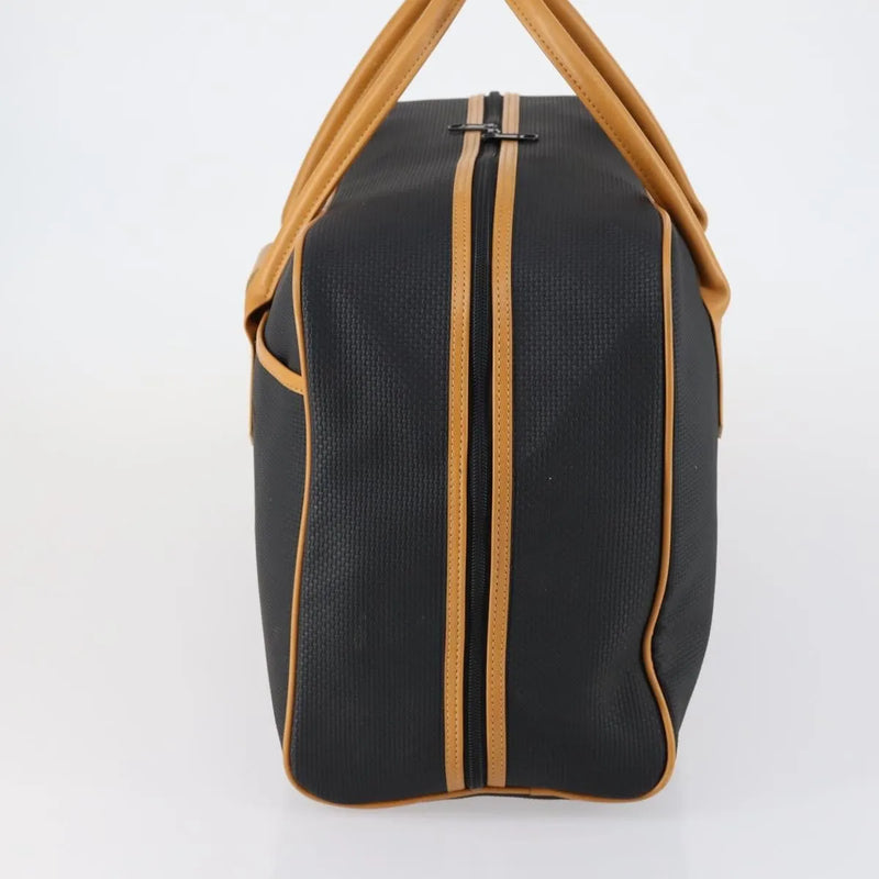 Saint Laurent Vintage Boston Pvc Leather Black Bag