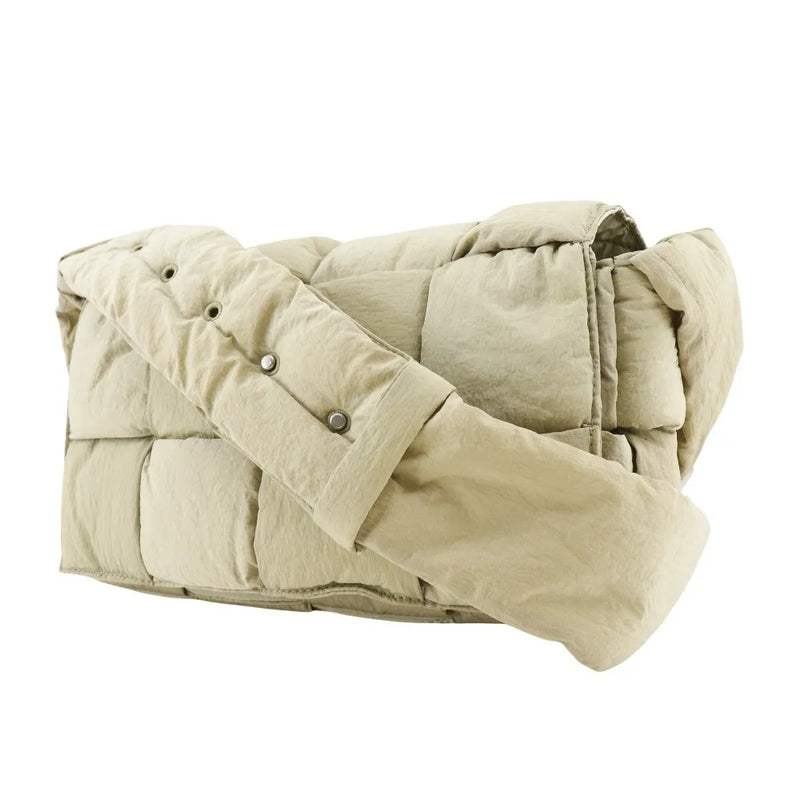 Bottega Veneta Padded Tech Cassette Intrecciato Nylon Khaki Bag