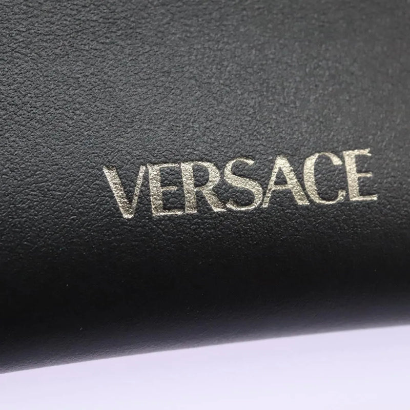 Versace La Greca Leather Black Bag