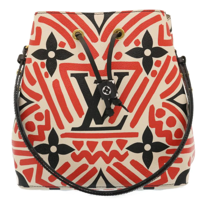 Louis Vuitton Neonoe Limited Edition Crafty Monogram Giant Red Canvas Bag