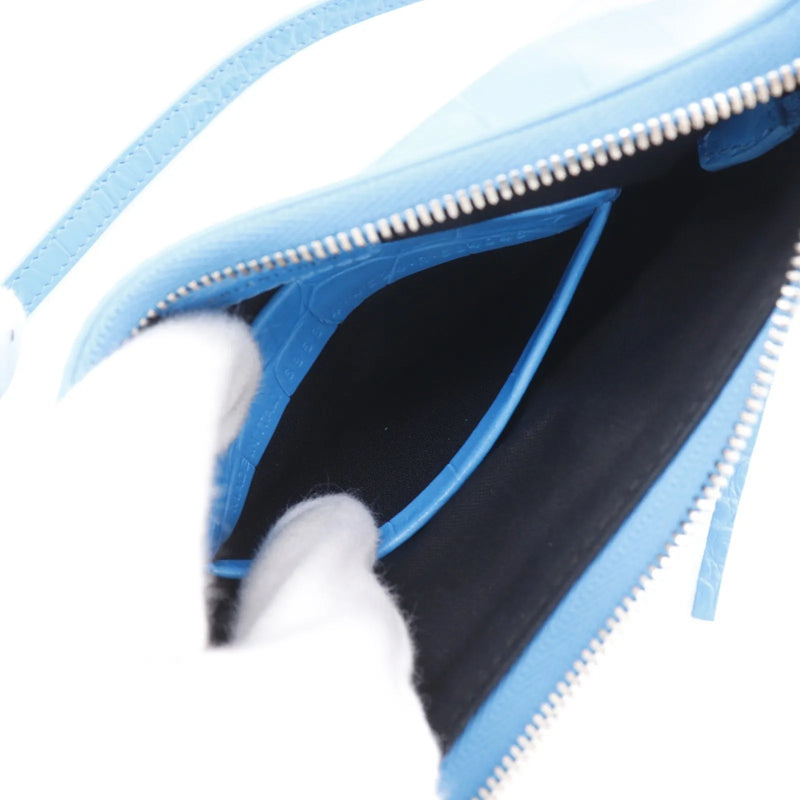 Balenciaga Shoulder Pvc Blue Leather Bag