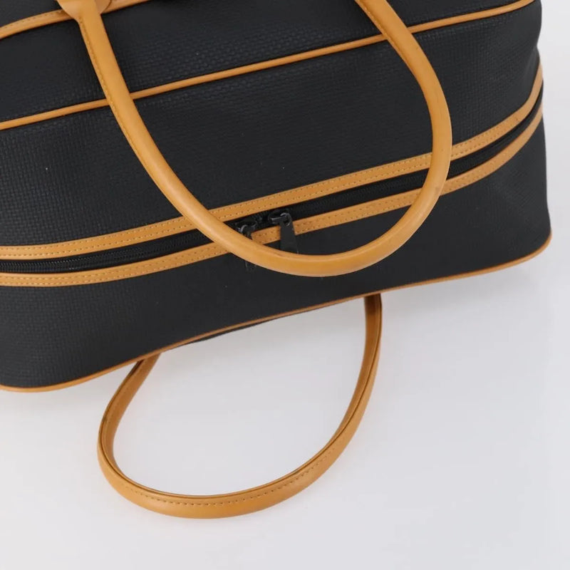 Saint Laurent Vintage Boston Pvc Leather Black Bag