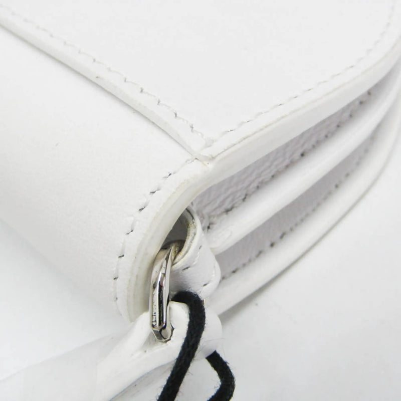 Burberry Olympia Flap Leather White Bag