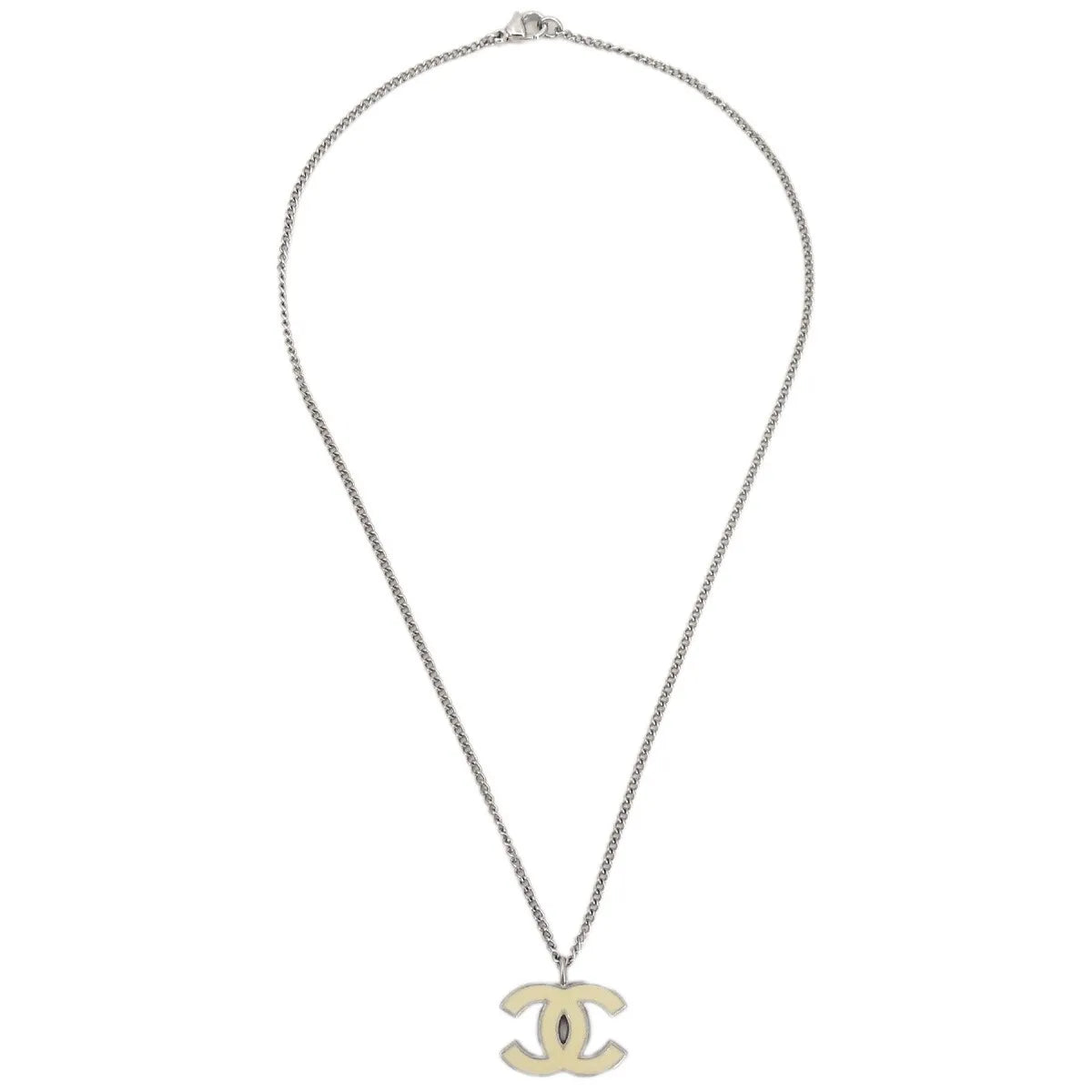 Chanel Cc Logo Pendant Metal Silver Silver_plated Jewelry