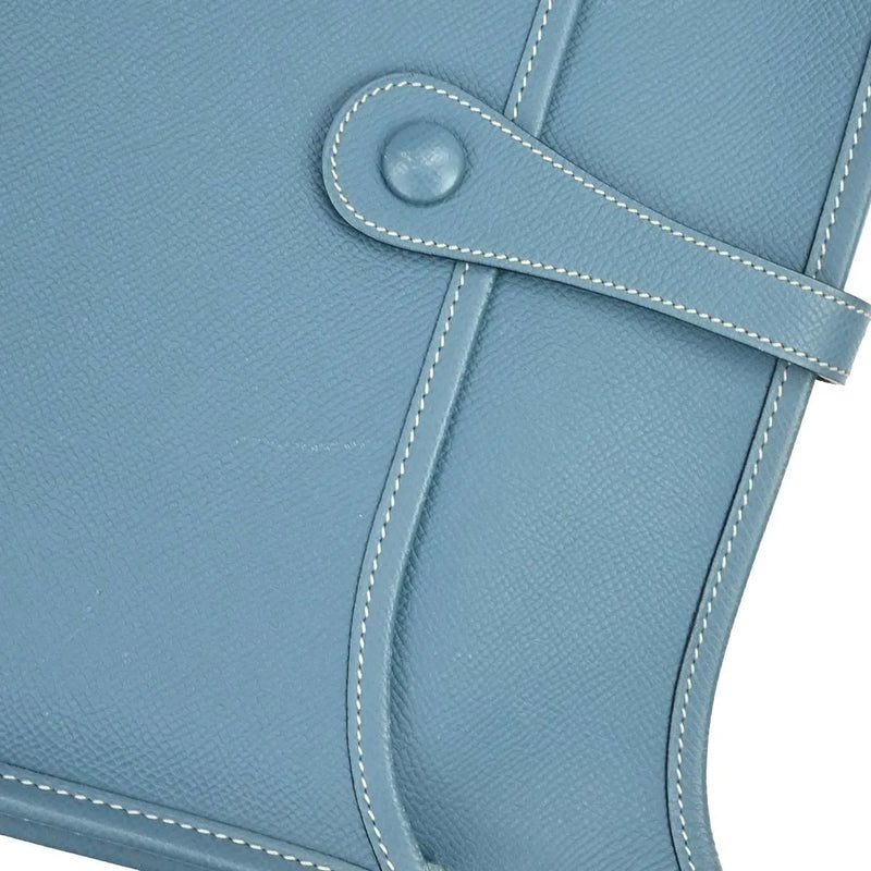 Hermes Evelyne Bag Gen Ii Epsom Blue Leather
