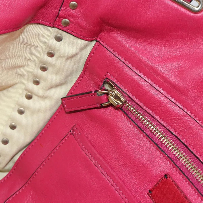 Valentino Garavani Rockstud Tote Soft Leather Pink Bag