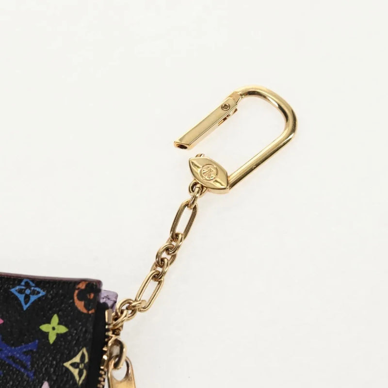 Louis Vuitton Pochette Clés Nm Monogram Multicolor Canvas Black Accessory