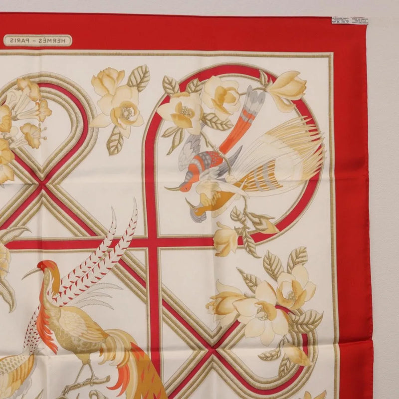 Hermes Carré 90 Silk Multicolor Red Accessory