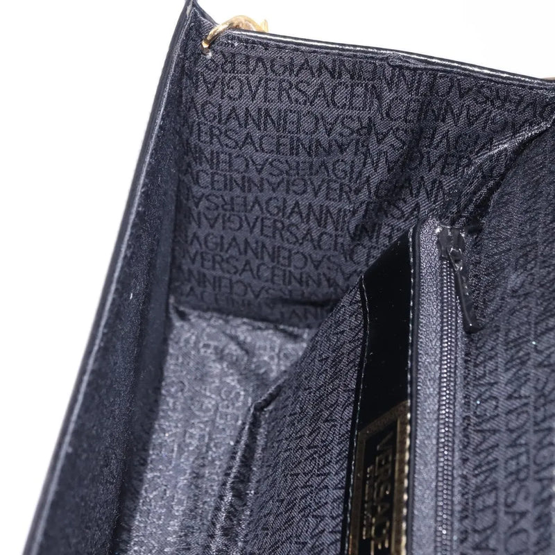 Versace Vintage Leather Black Bag