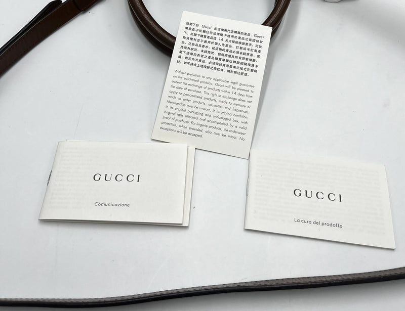 Gucci Jackie 1961 Web Tote Gg Canvas And Leather Brown Bag