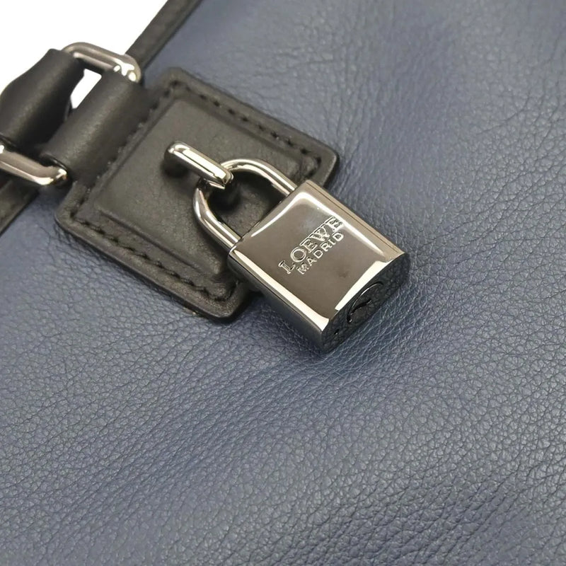 Loewe Amazona Nm Leather Navy Bag