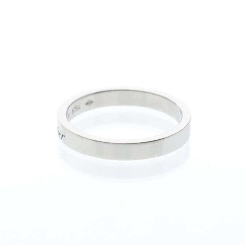 Cartier C De Wedding Band Platinum Silver Jewelry