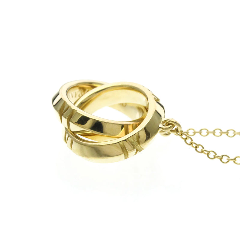 Tiffany & Co. Atlas X Closed Interlocking Pendant 18k Yellow Gold Yellow_gold Jewelry