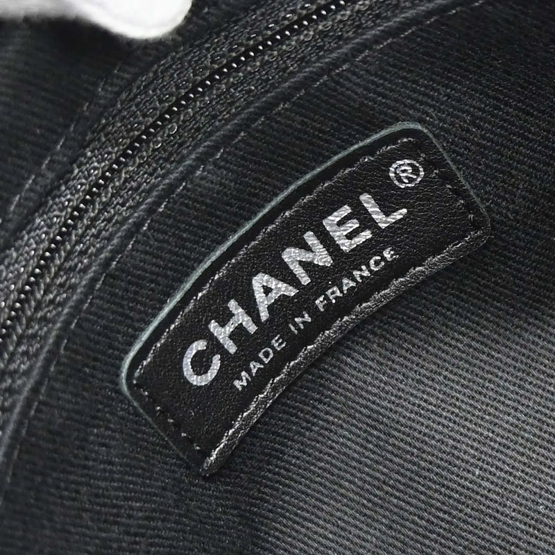 Chanel Timeless Cc Shopping Tote Quilted Caviar Metallic Leather Bag