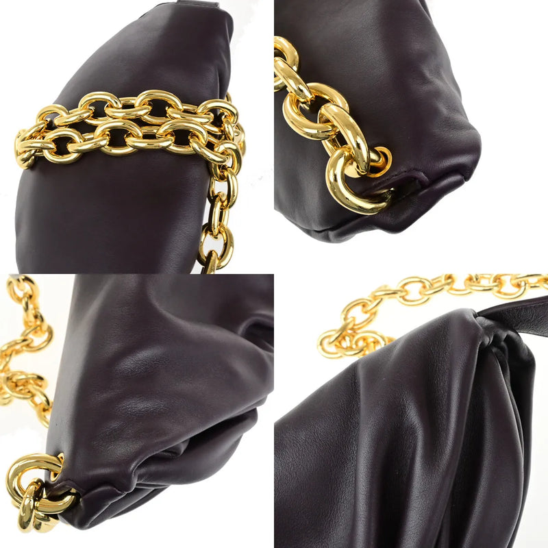Bottega Veneta The Chain Leather Burgundy Bag