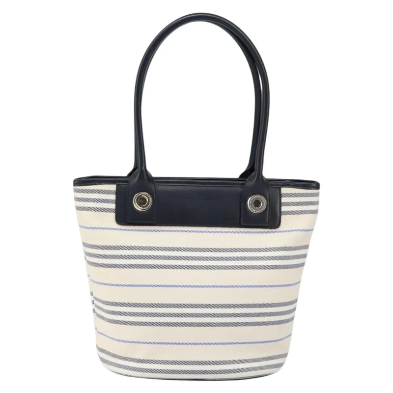 Burberry Blue Label Canvas White Bag