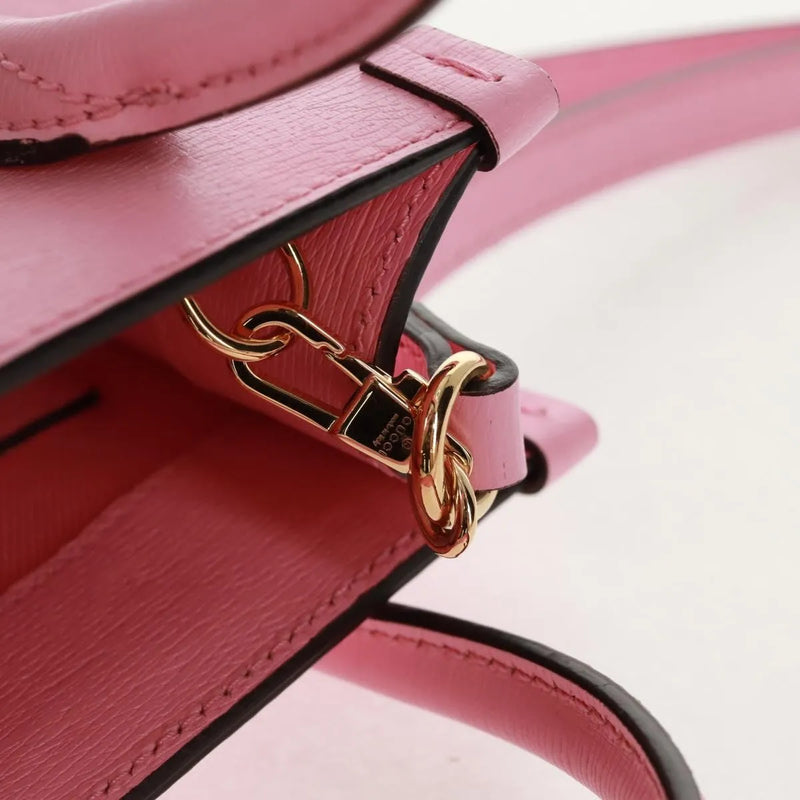 Gucci Vertical Tote Printed Leather Pink Bag